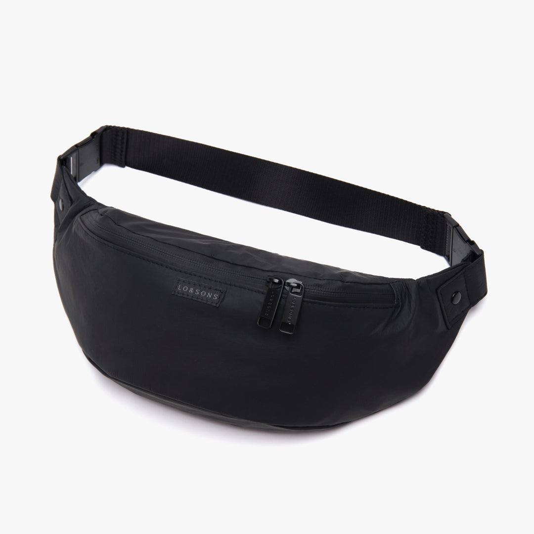 Waverley 2 - Fanny Pack & Crossbody Bag - Black/Gold/Grey in Nappa