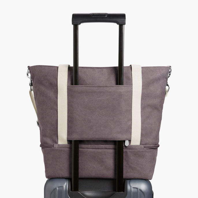 tote with luggage sleeve