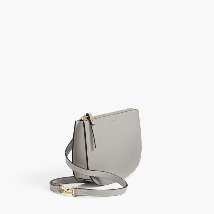 light grey crossbody bag