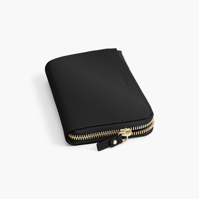 black and gold wallet