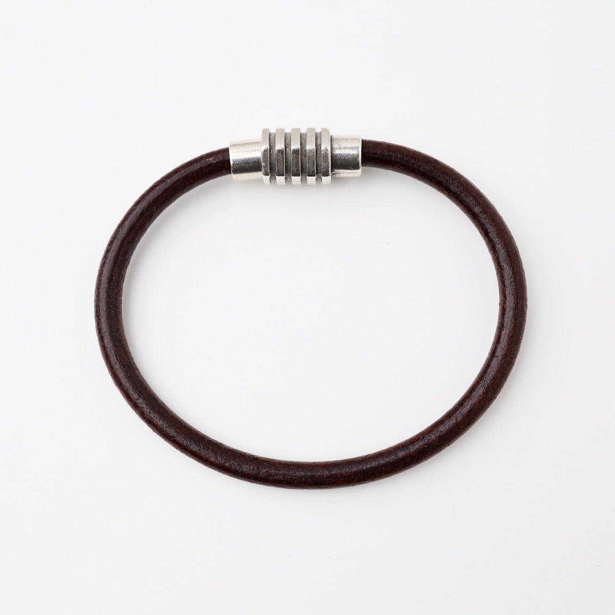 Vintage Vegetable Tanned Leather S Hook Bracelet, Leather / B