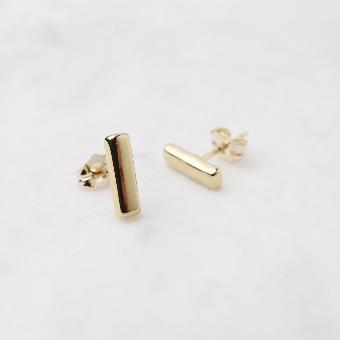 14k Yellow Spike Stud Earring – Dandelion Jewelry