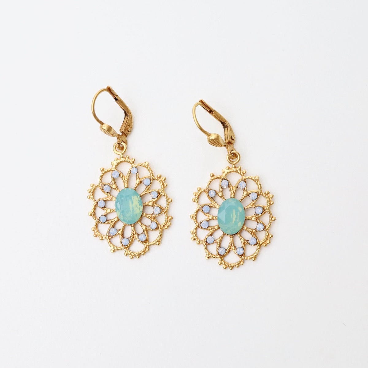 18K Gold Tone Filigree Fish Hook Earrings – Jewelure