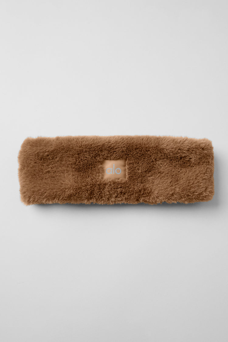 Faux Fur Ear Warmers Toasted Almond Alo Yoga