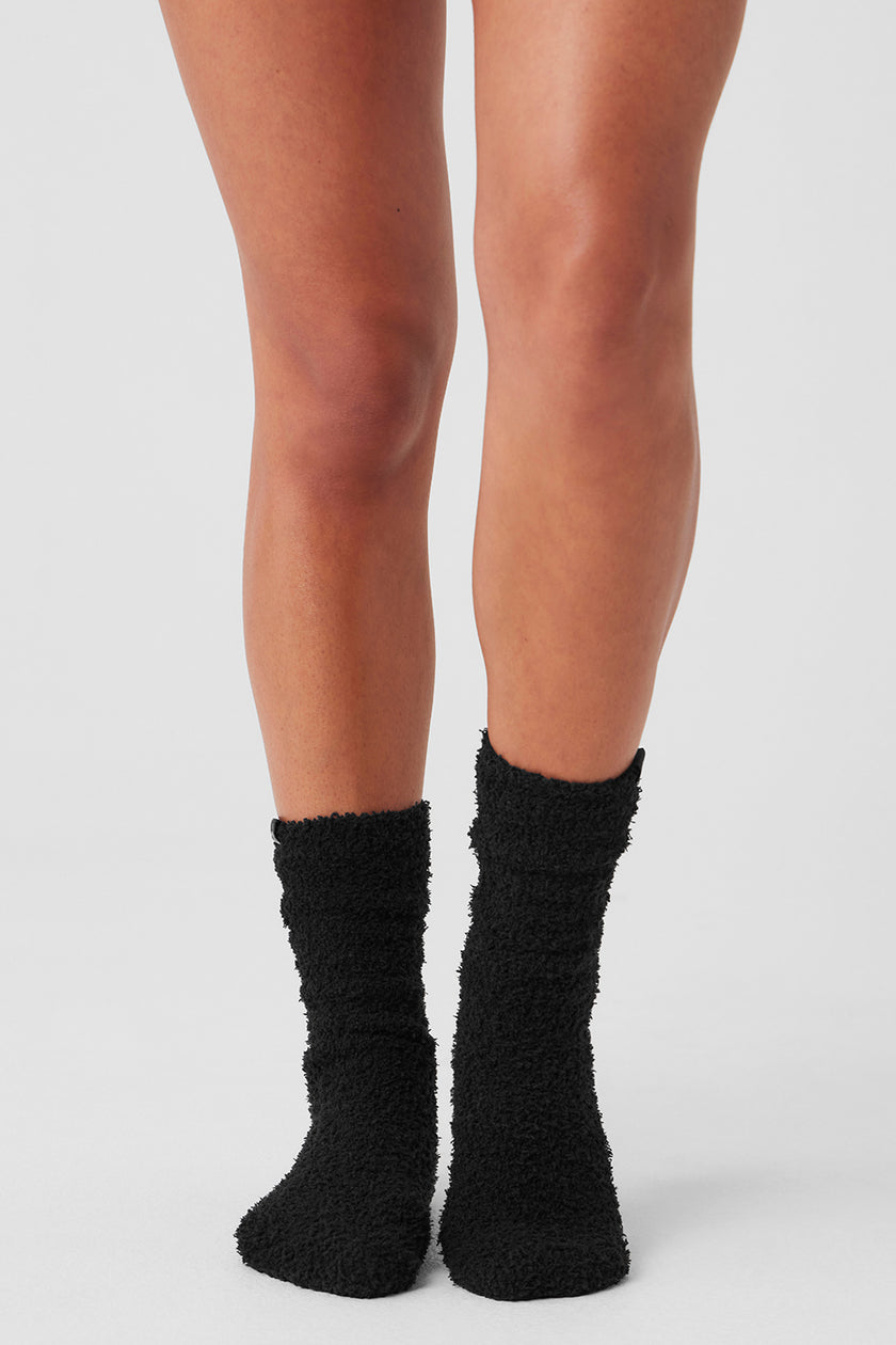 READY STOCK Alo Yoga Knee High Throwback socks! Available in black