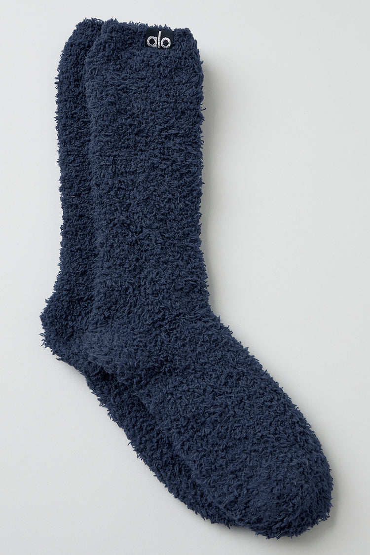 alo yoga Blue Plush Lush Socks One Size