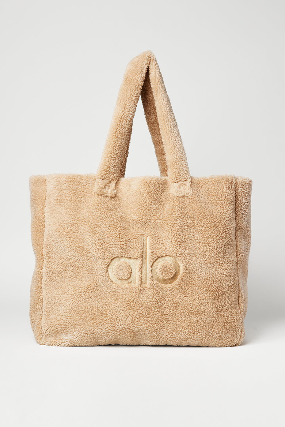 Faux Fur Tote Bag - Toasted Almond