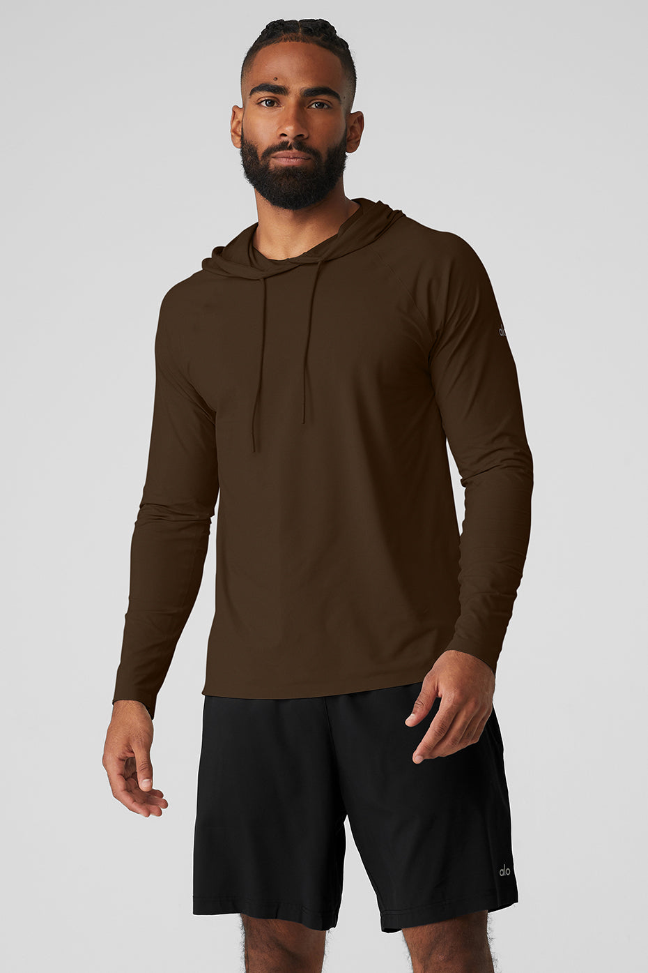 New In Alo Yoga Accolade Hoodie For Men Espresso from the fresh 2023  collection at
