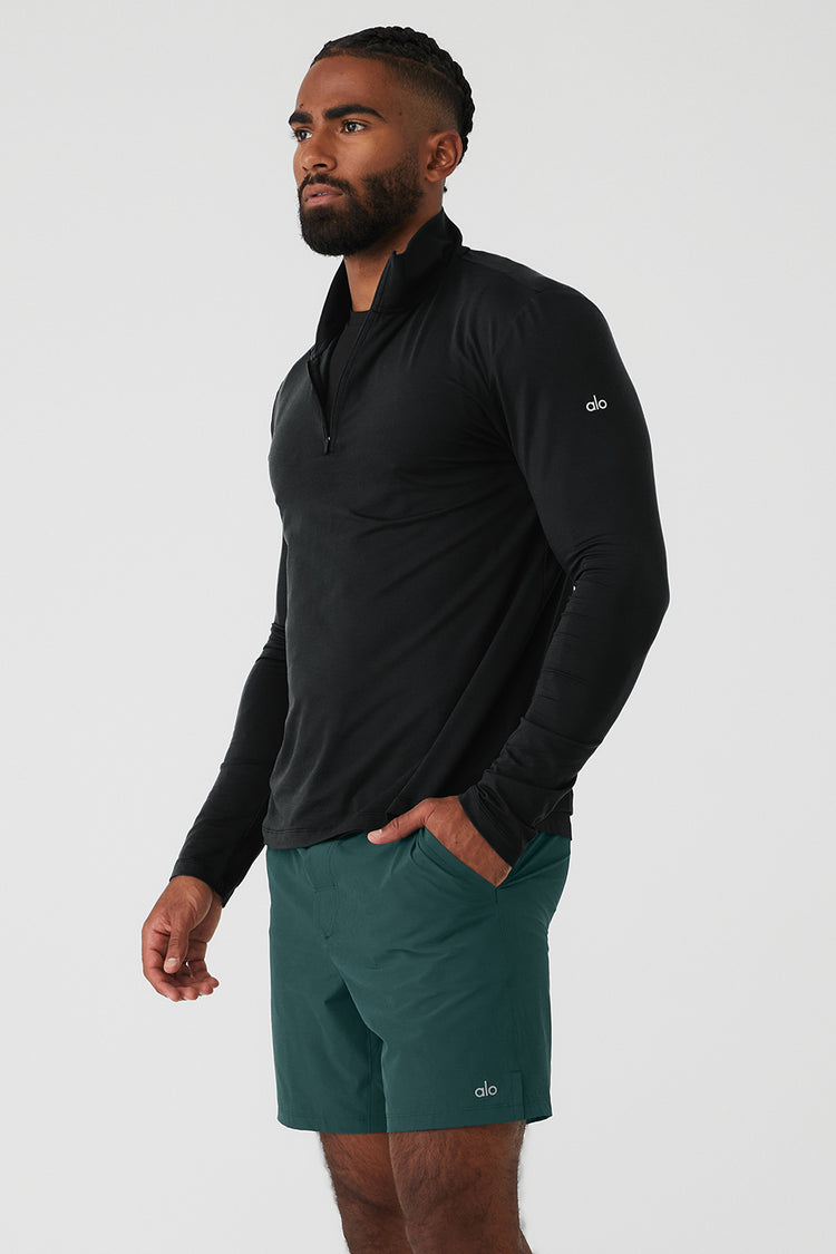 Conquer 1/4 Zip Reform Long Sleeve - Black