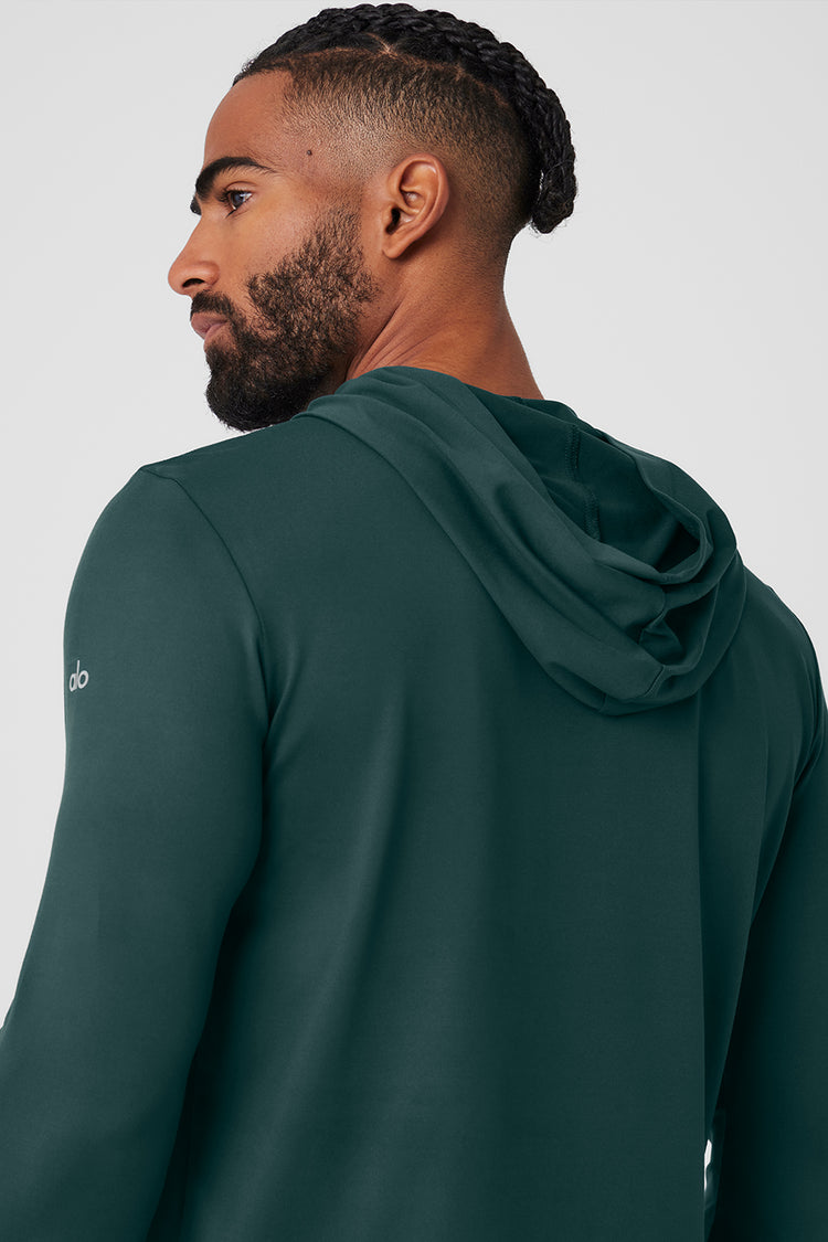 Conquer 1/4 Zip Reform Long Sleeve - Stealth Green
