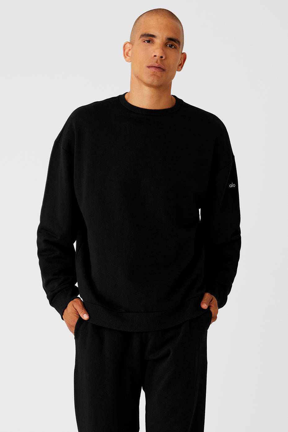 Scholar Crew Neck Sweater - Black