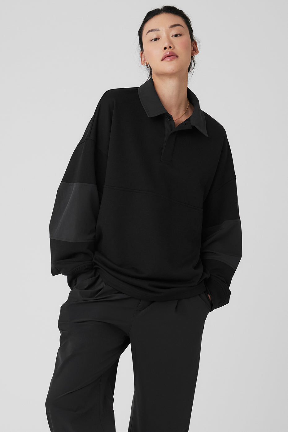 Alosoft 1/2 Zip Rapid Pullover - Black