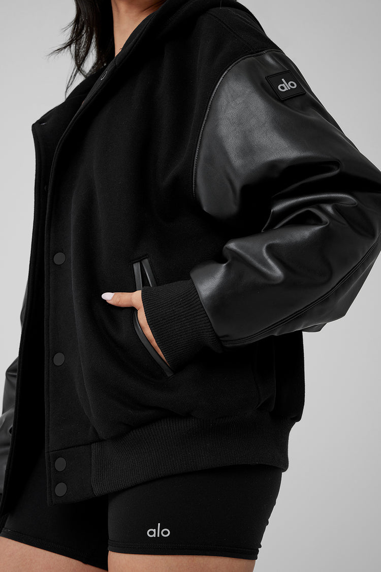 Renown Varsity Jacket - Black