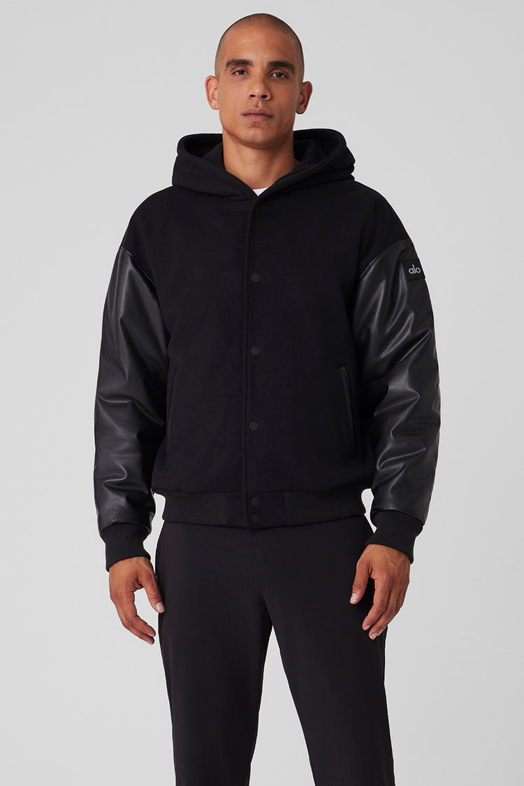 Alo Yoga  Division Ripstop Bomber Jacket in Black, Size: Small - ShopStyle