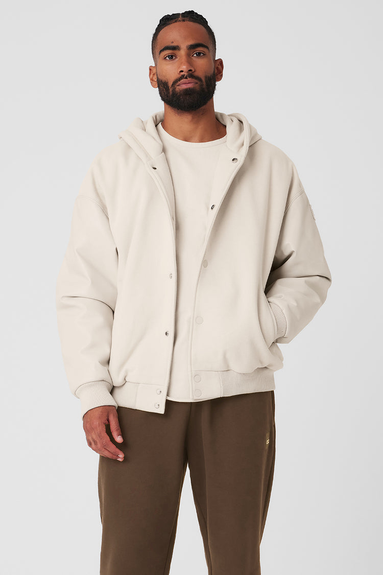 Oversized hooded sales bomber jacket