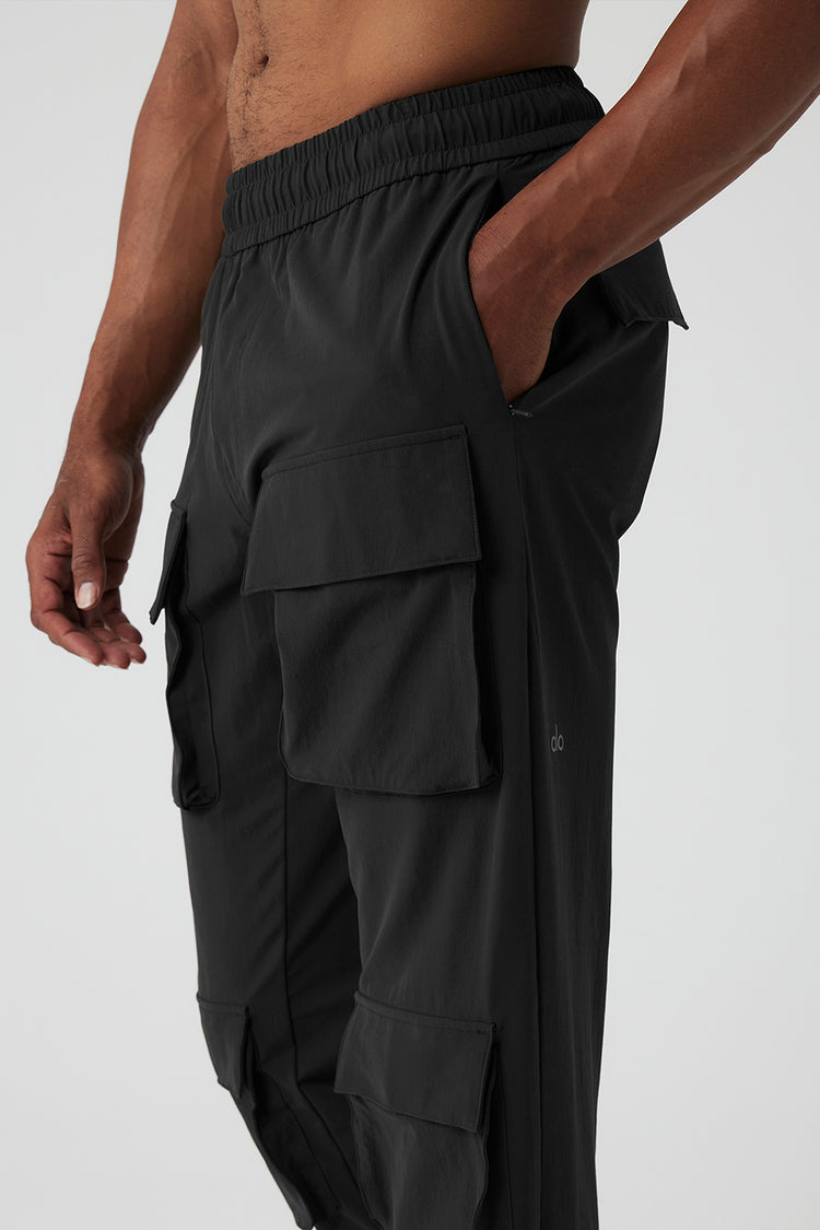Alo Yoga Black Cargo Pocket High Rise Pants Size Small