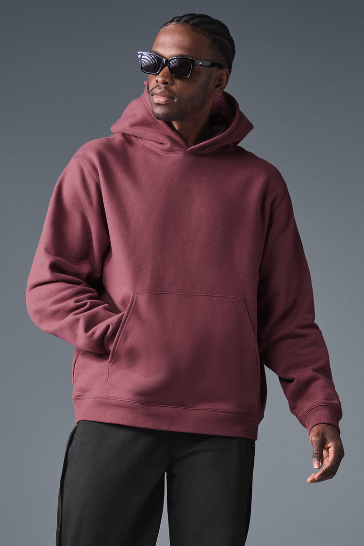 Renown Heavy Weight Hoodie - Burgundy Truffle | Alo Yoga