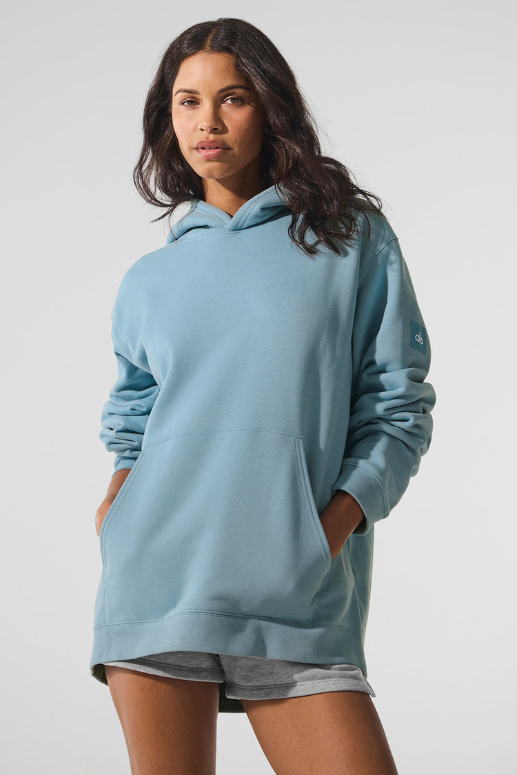 Renown Heavy Weight Hoodie - Celestial Blue | Alo Yoga