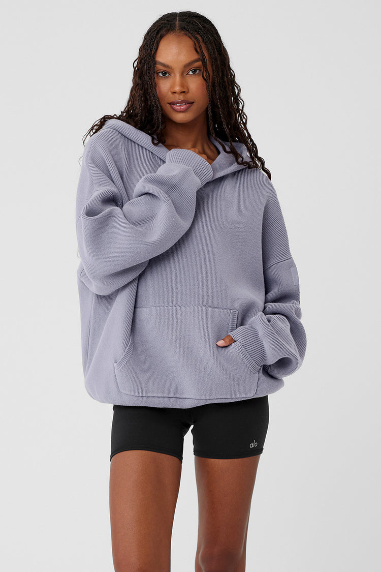 Scholar Hooded Sweater - Fog