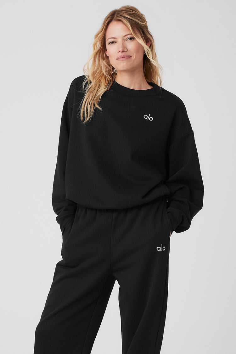 Accolade Crew Neck Pullover - Black