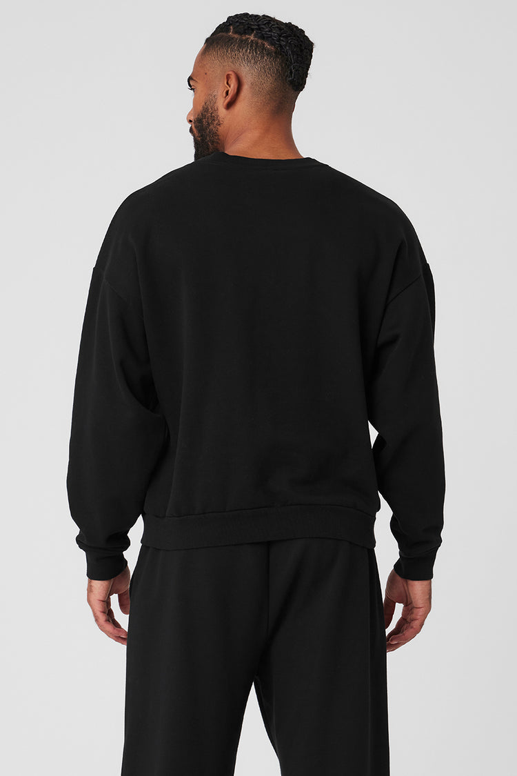 ALO Yoga, Sweaters, Alo Yoga Accolade Crew Neck Pullover Sweatshirt Brown  Size L Oversized
