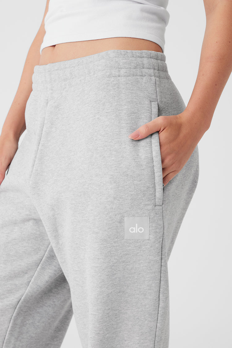 Cuffed Renown Heavy Weight Sweatpant - Athletic Heather Grey