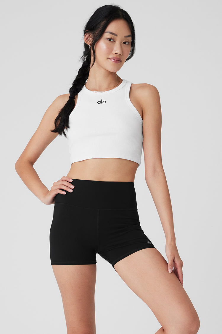 Aspire Tank Top in Black/White by Alo Yoga