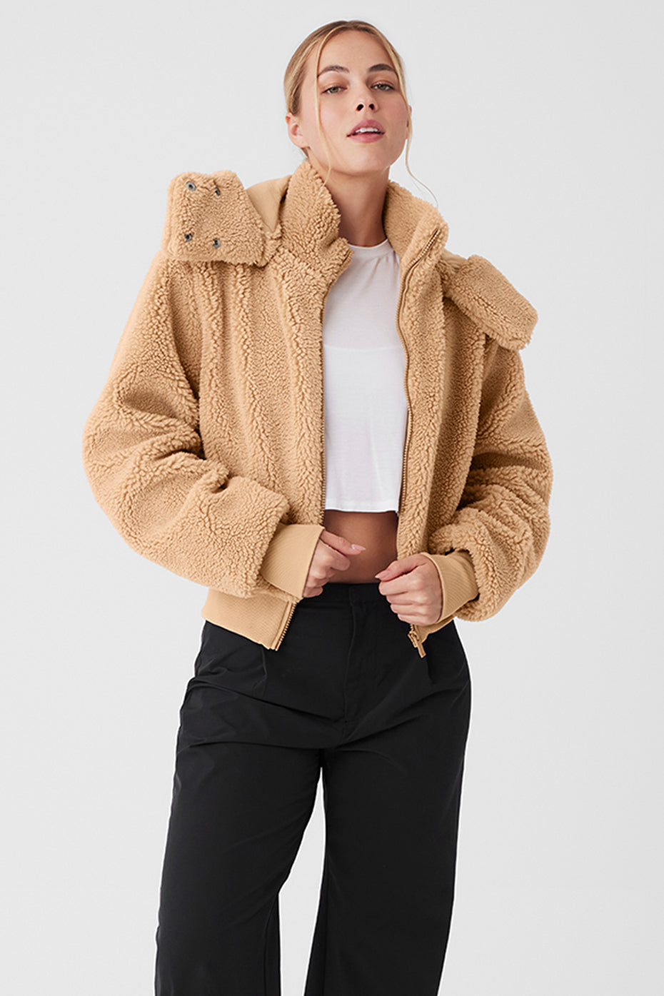 Sherpa Snow Angel Puffer - Camel