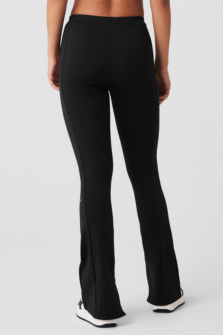 Plus Size - Full Length Active Flare Pant - Performance Core Black