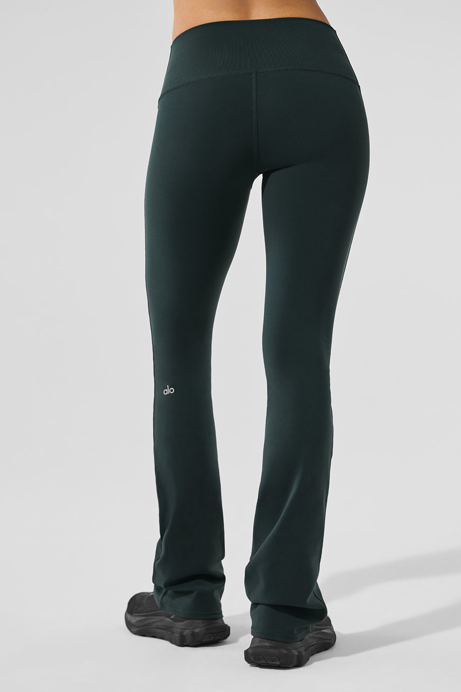 Airbrush High-Waist Bootcut Legging - Charcoal Green