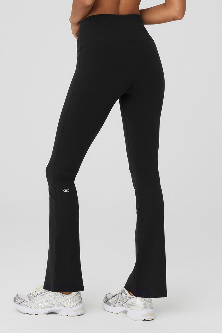 Airbrush High-Waist 7/8 Bootcut Legging - Black  Boot cut leggings, Black  flared leggings, Flare leggings