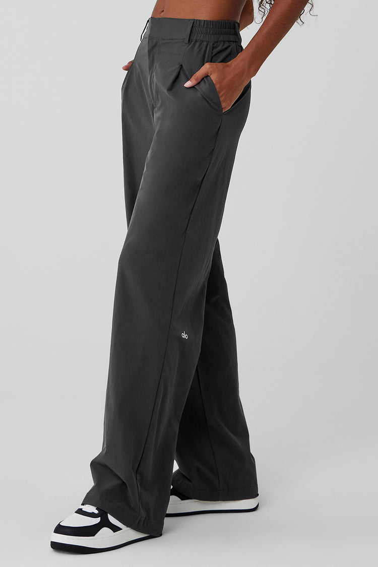 ALO Yoga, Pants & Jumpsuits, Alo Yoga High Waist Pursuit Trouser Wide Leg  Pants Size Medium Black