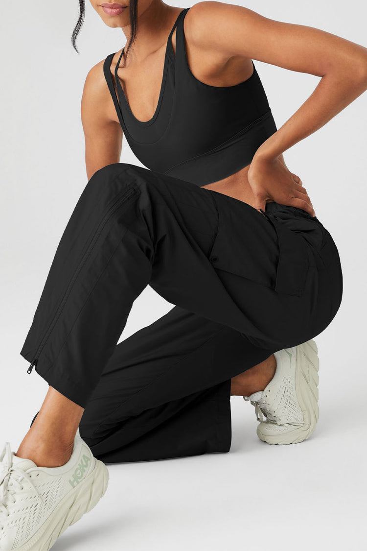 International Wide Leg City Pant - Black