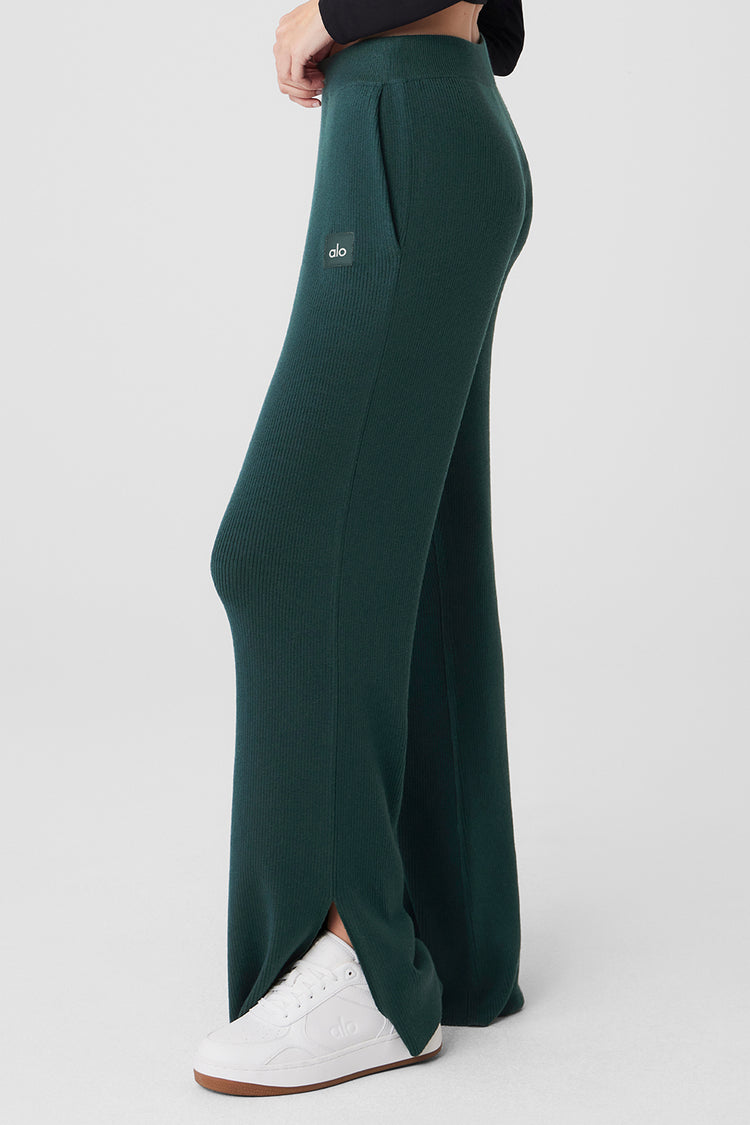 Buy Alo Yoga® Soho Sweatpant - Midnight Green At 20% Off