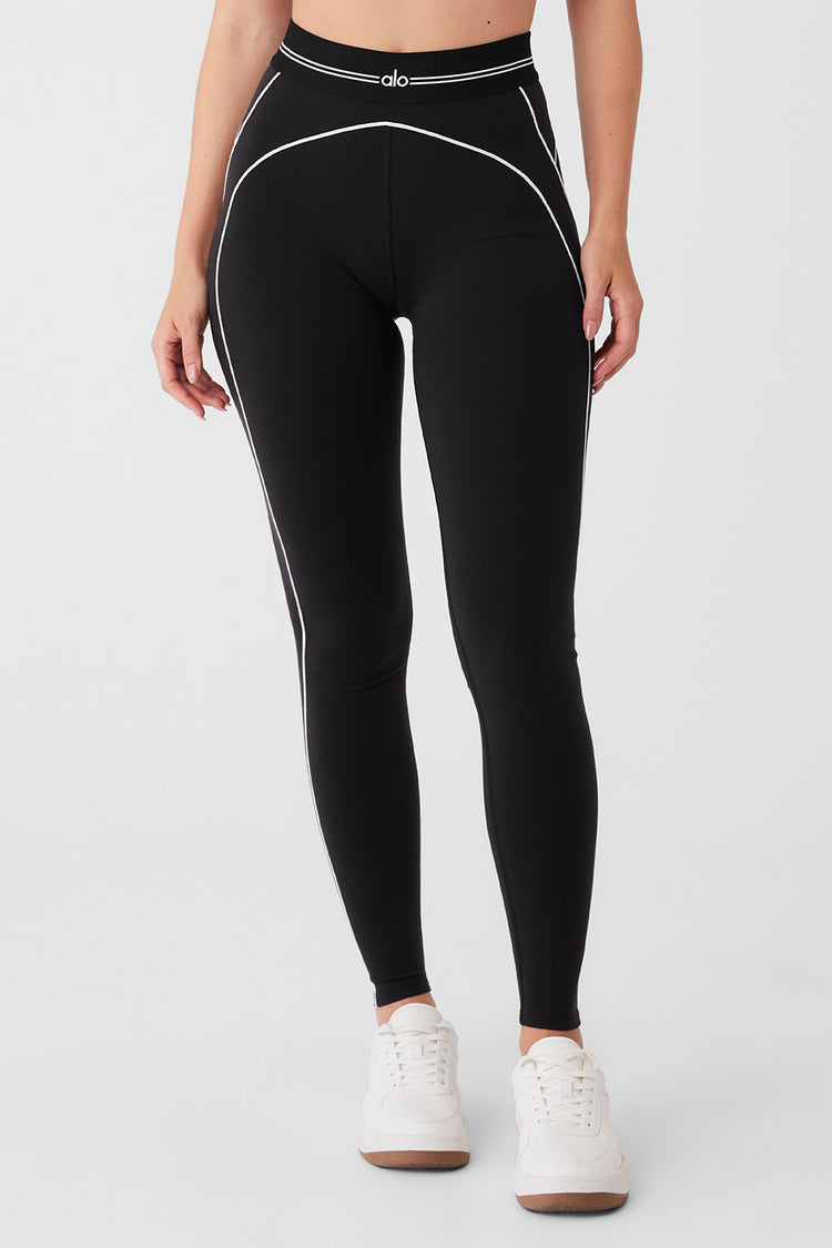 Alo Yoga Black Moto Leggings Small Celebrity Favorite S