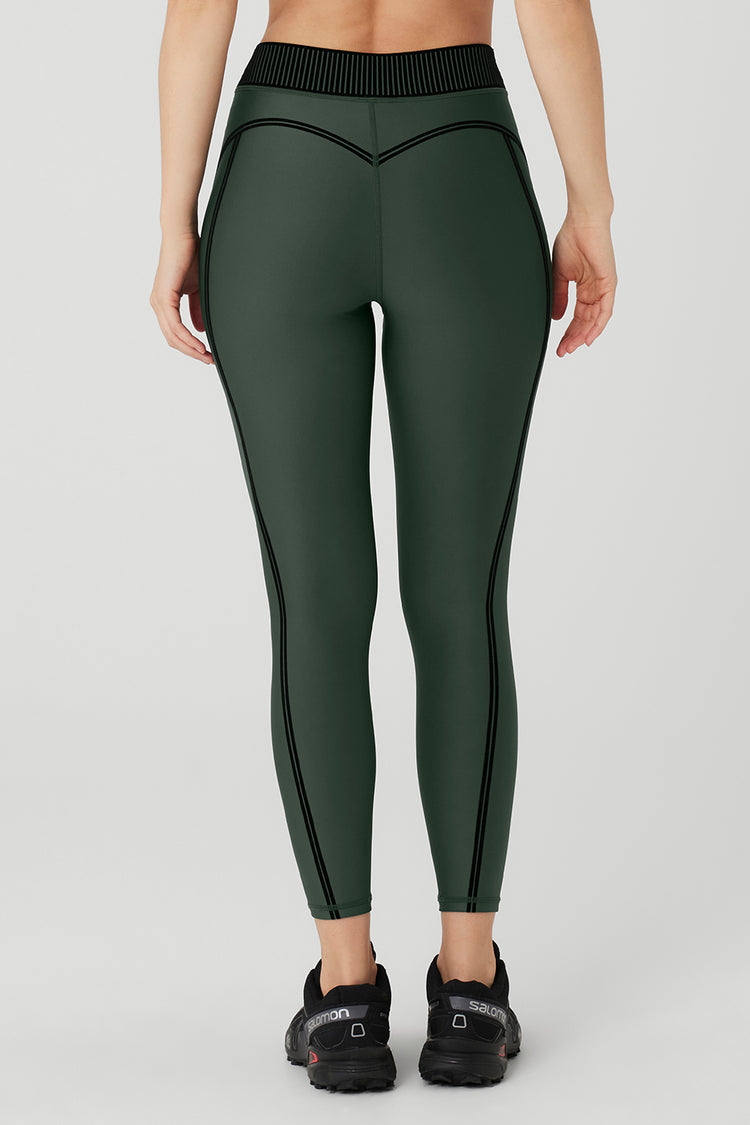 alo 7/8 High Waist Airlift Legging in Midnight Green