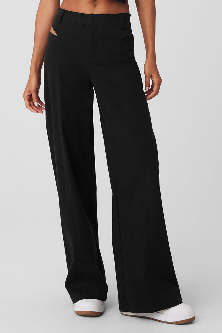 High-Waist Risk Taker Trouser - Black