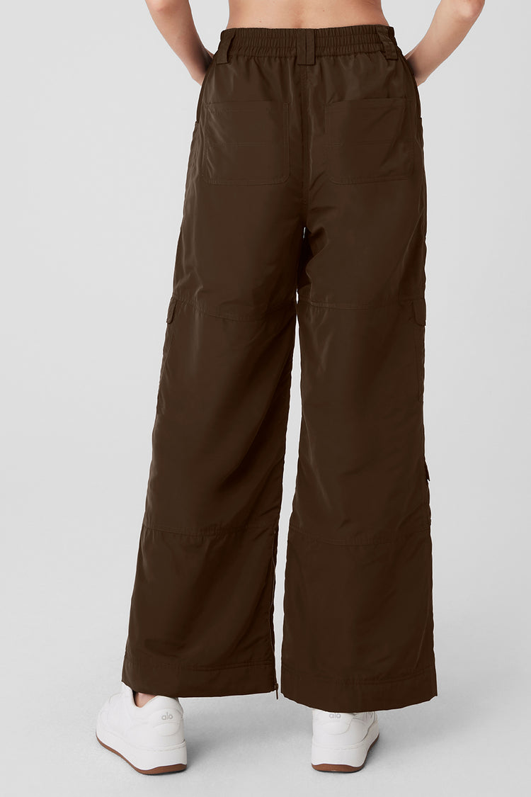 Micro Corduroy High-Waist Winter Break Flare Pant - Espresso