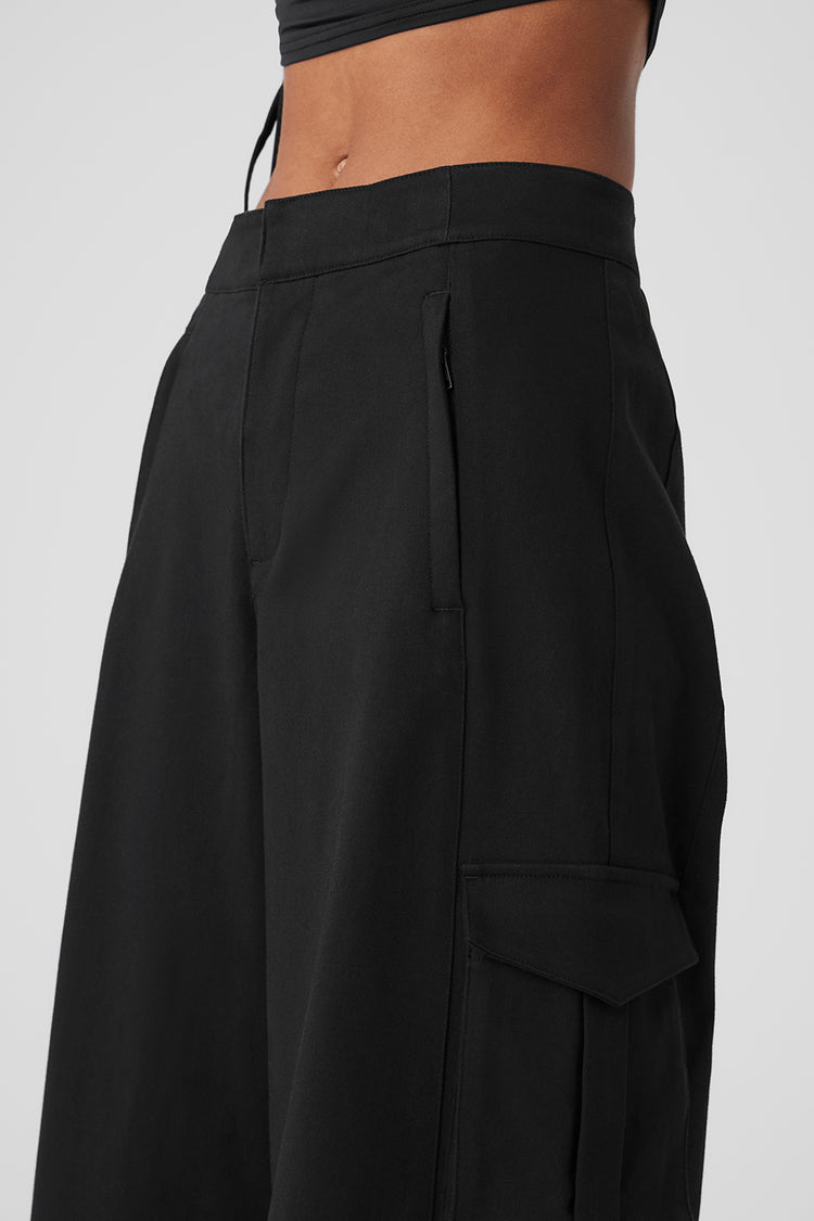High-Waist Trouser Wide Leg Pants in Black by Alo Yoga - International  Design Forum