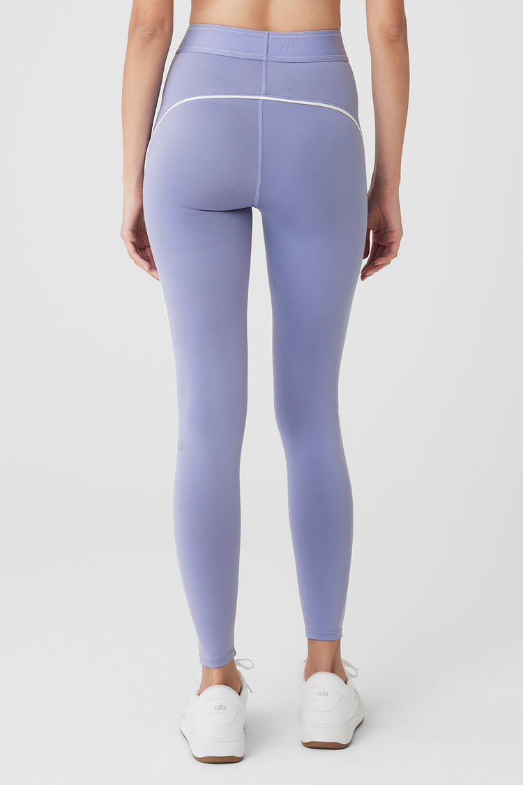 ALO Yoga, Pants & Jumpsuits, Alo High Waisted Ripped Warrior Leggings  Purple