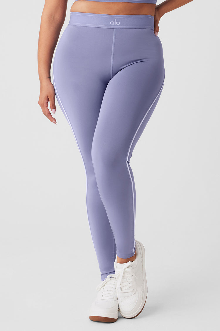 Airlift High-Waist Suit Up Legging in Steel Blue by Alo Yoga