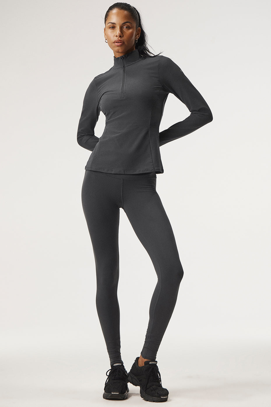 High Waisted Cargo Leggings Gray