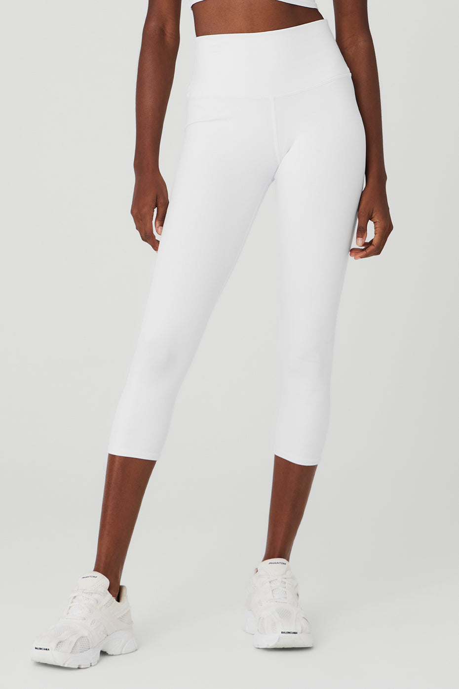 Alo Yoga White Moto Leggings  International Society of Precision