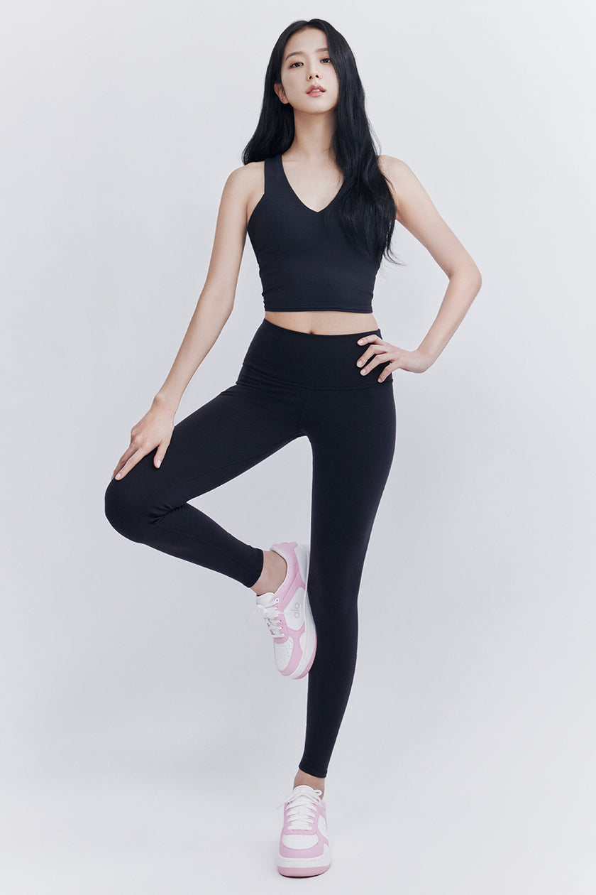 Alo Yoga Leggings Black Long Scrunch Minimalist Balletcore Gym Workout Small