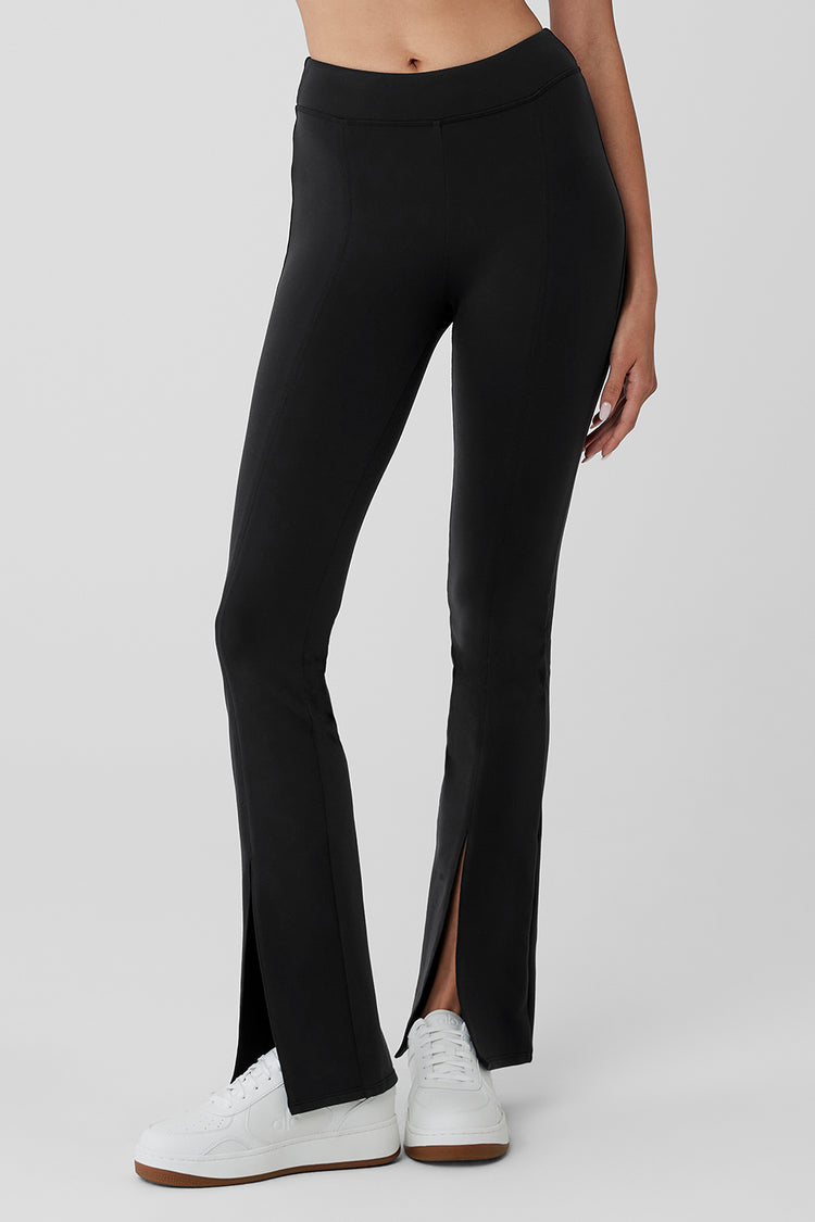 Alo Yoga High Waisted Dreamy Wide Legging Pant In Black