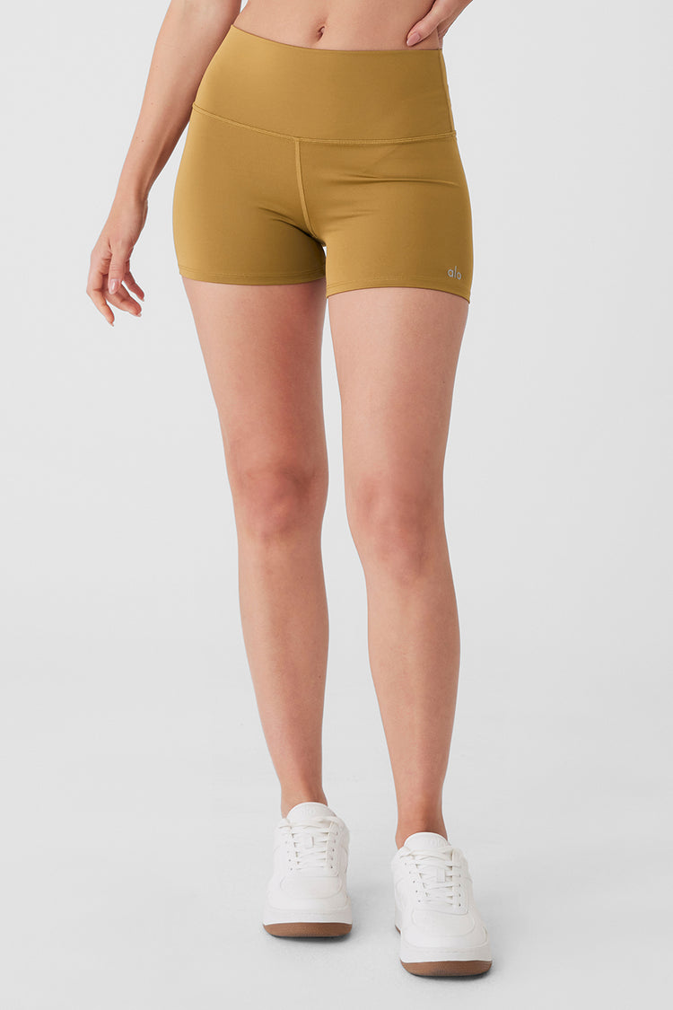 Alo Yoga High Waist Airlift Capri leggings in Yellow