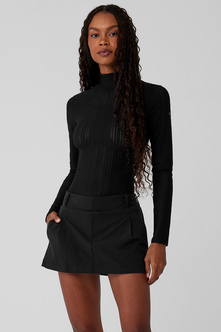 Euphoria Long Sleeve Bodysuit - Black