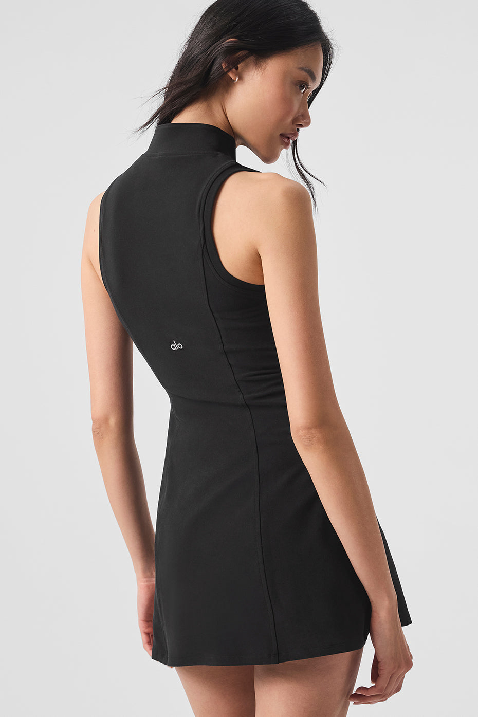 Alosoft Carefree 1/2 Zip Dress - Black