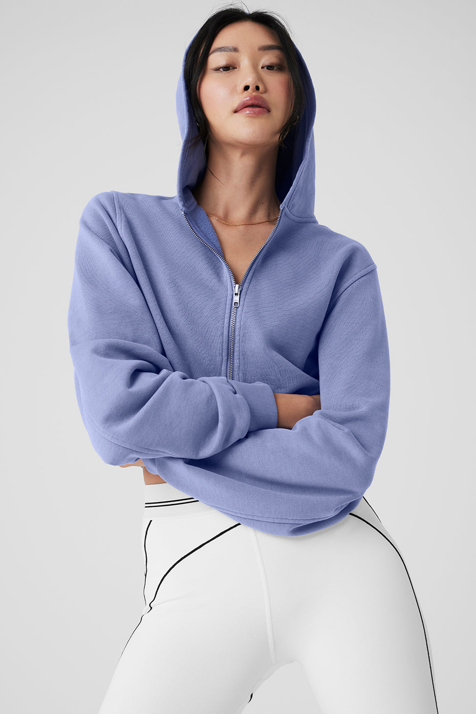 Washed Sweet Escape Hoodie - Lilac Blue Wash