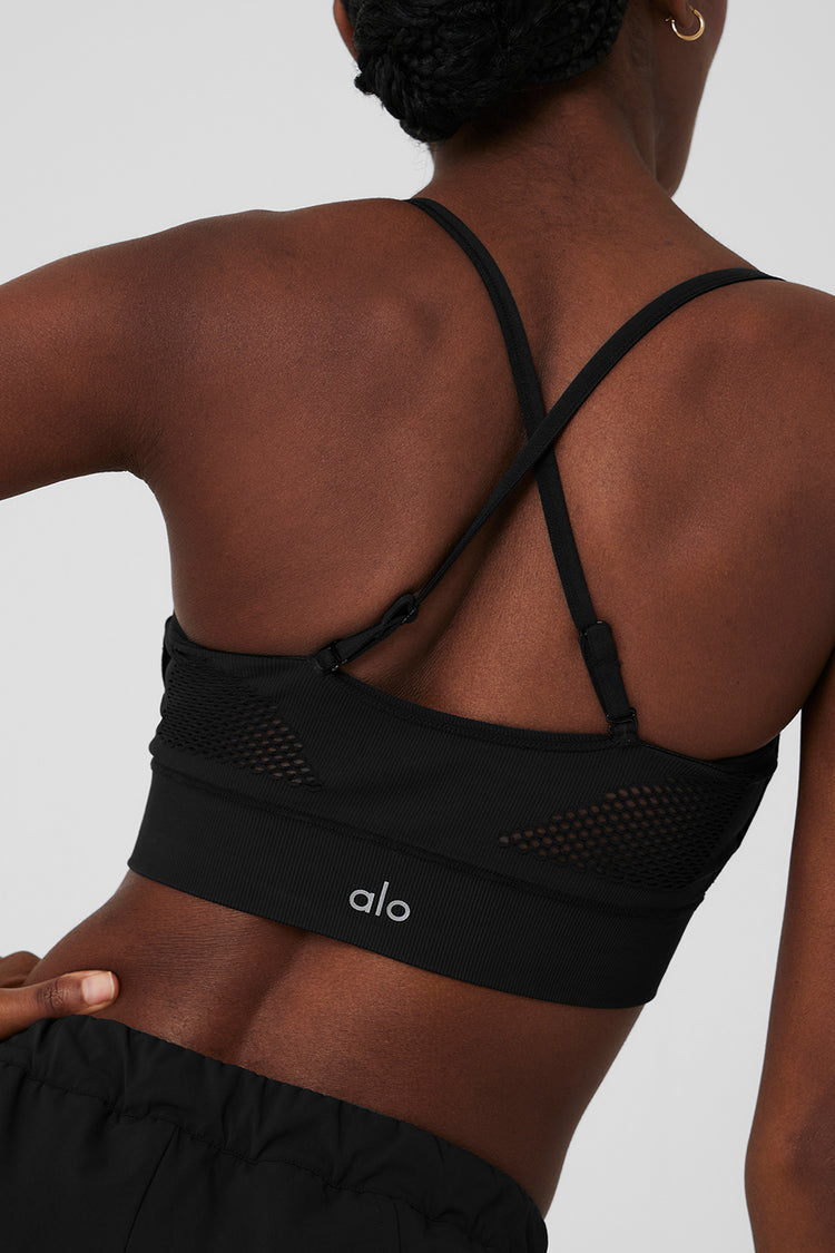 Seamless Open Air Bra - Black